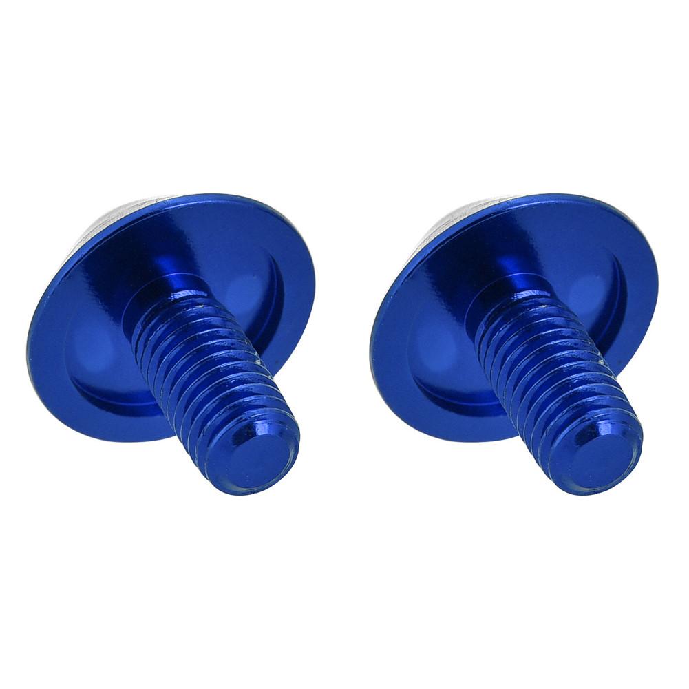 GUB G-510 2Pcs M5 * 12mm Bike Bicycle Water Bottle Cage Holder Bracket Screw Bolts(Blue)