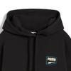 Puma Downtown Oversized Hoodie Letter Print Vintage Comfortable Versatile Sweatshirt Women hoodies Black 629066-01