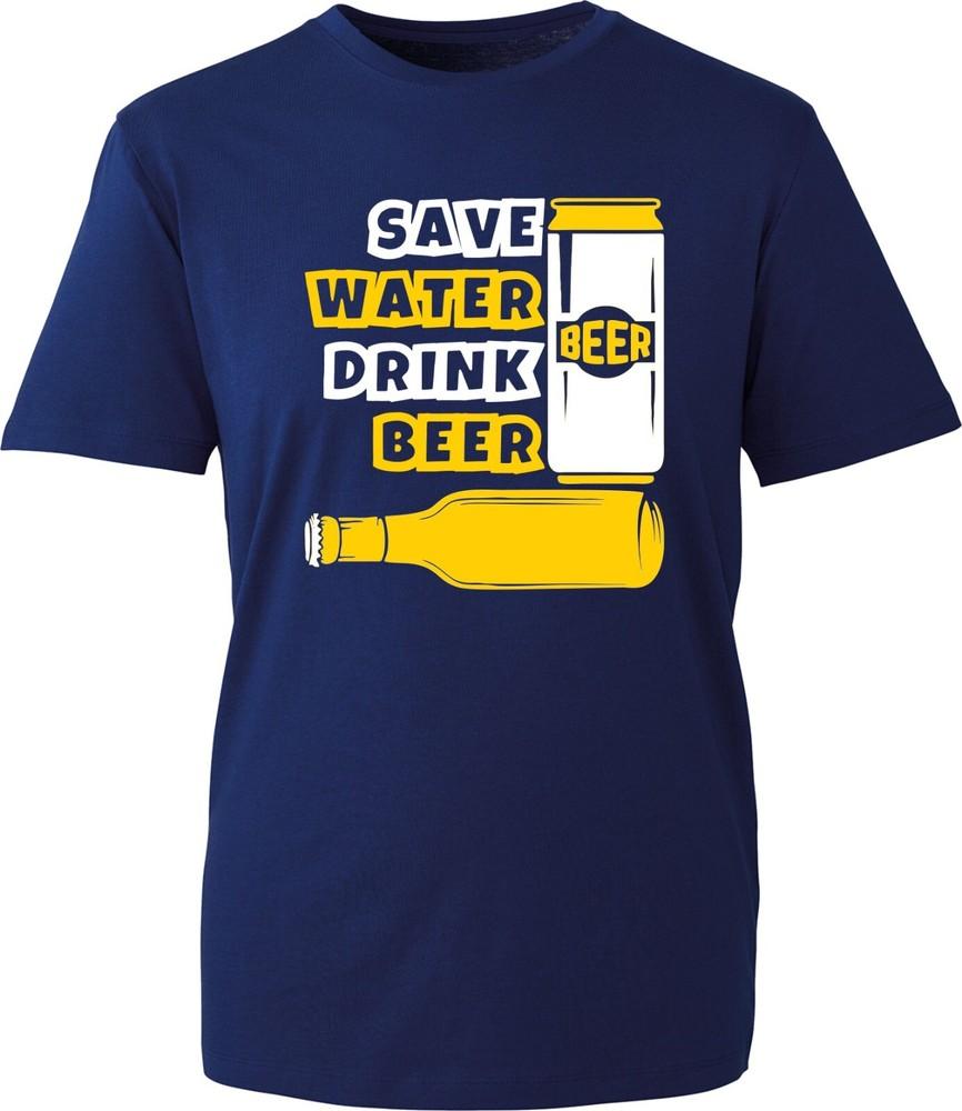 Save Water Drink Beer Tshirt Funny Beer Drinking Party Wear Joke Meme Gifts Top S