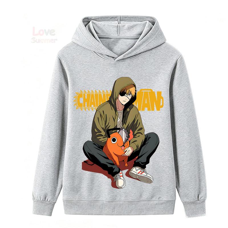 Japanese Anime Children Boys Girls Retro Hoodie Cartoon Jacket Kids Manga Coat Anime