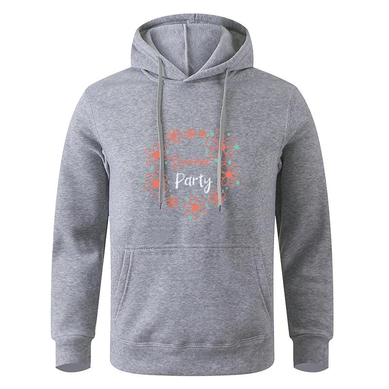 Long Sleeve Teens Autumn Gray Black Hooded Sweatshirt Hoodie Sportswear