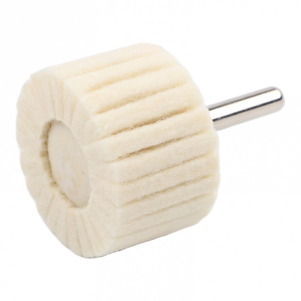 Efficient Polishing Tool 6mm Shank Polishing Head Wool Polishing Wheel