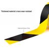 Durable Black/Yellow Zebra Caution Tape – Stick-on PVC Warning Tape for Floors (18Y)