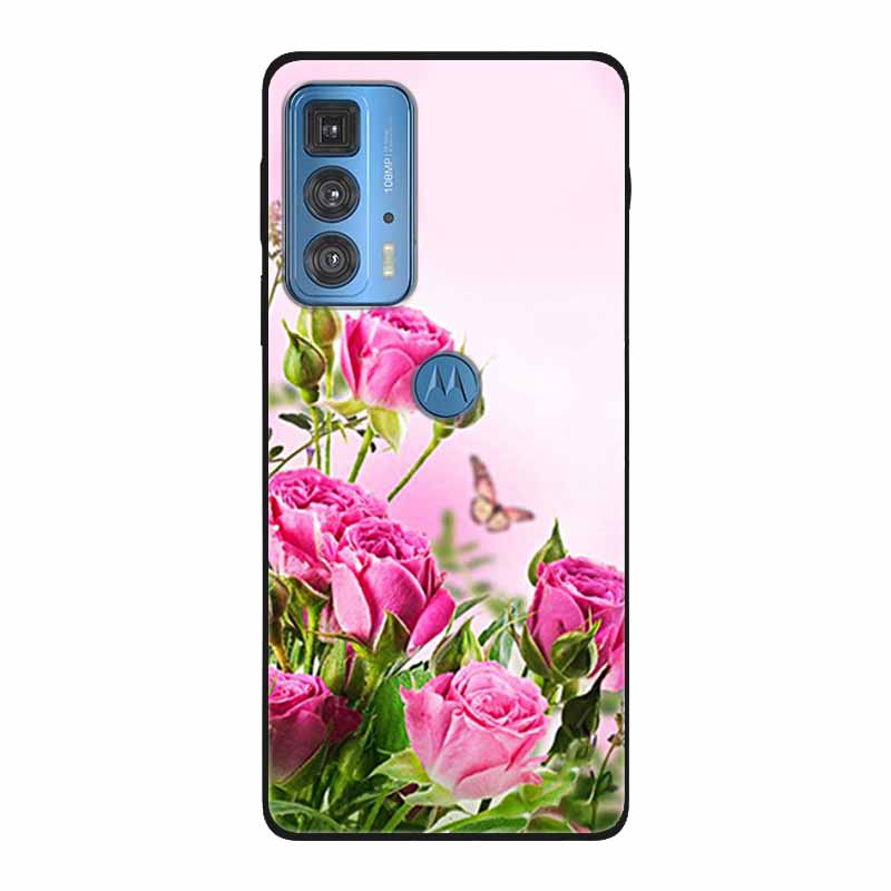Dla Motorola Moto Edge 20 Pro Lite 5G Case odporny na wstrząsy miękki silikon TPU tylna pokrywa dla Moto Edge20 Fusion Pro etui na telefony śliczne