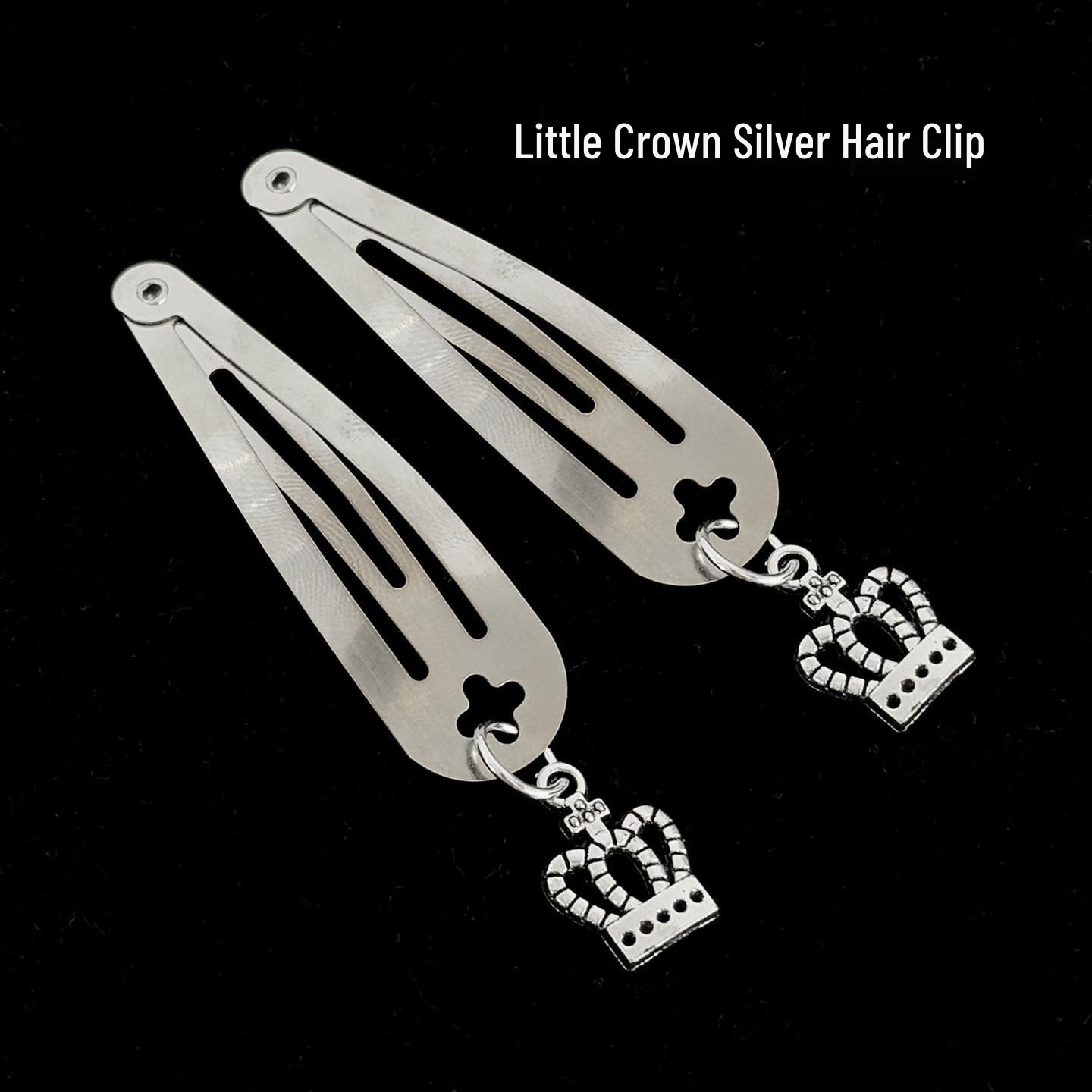 

Black Gold Metal Hair Clip - Star & Heart Design for Street and Jazz Dance