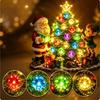 Decorative Figurine Plug In Night Light Resin Material Holiday Night Lamp  Christmas Decor