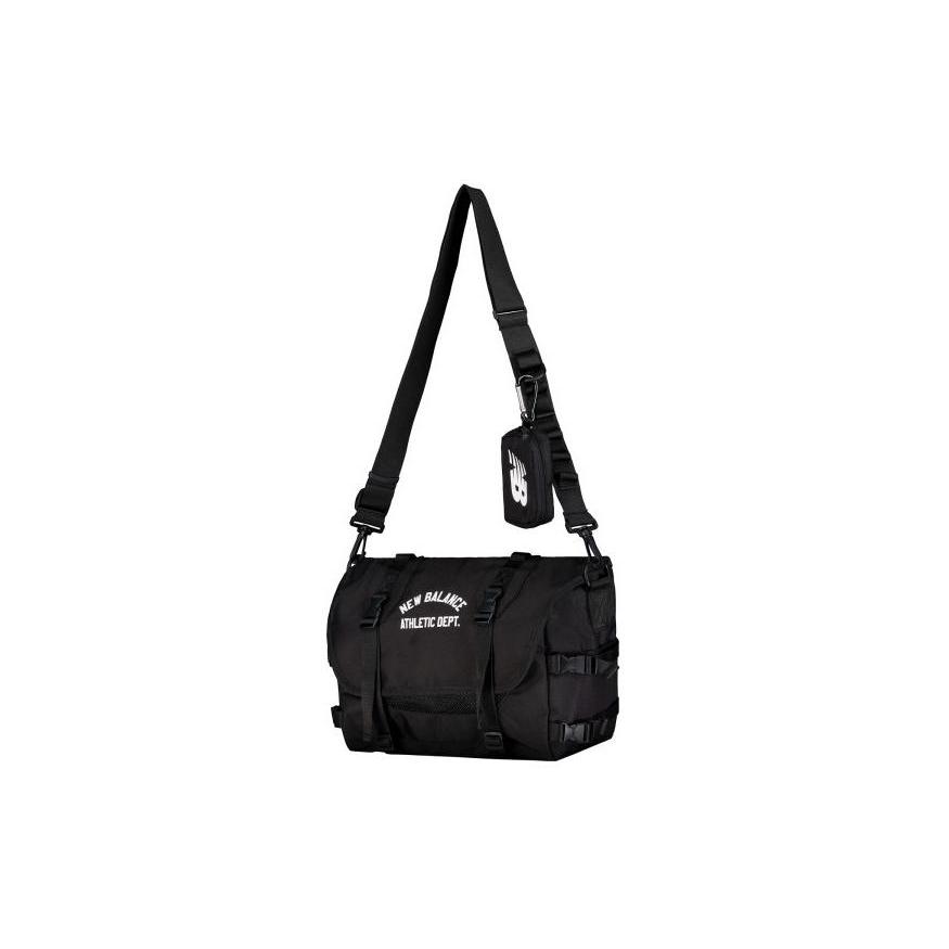 New New Balance Fabric Shoulder Bag, Crossbody Bag Regular Unisex Black LAB41402-BK