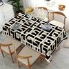 1pc geometric pattern polyester tablecloth, stylish and elegant, large-sized tablecloth for furniture decoration.PMJ