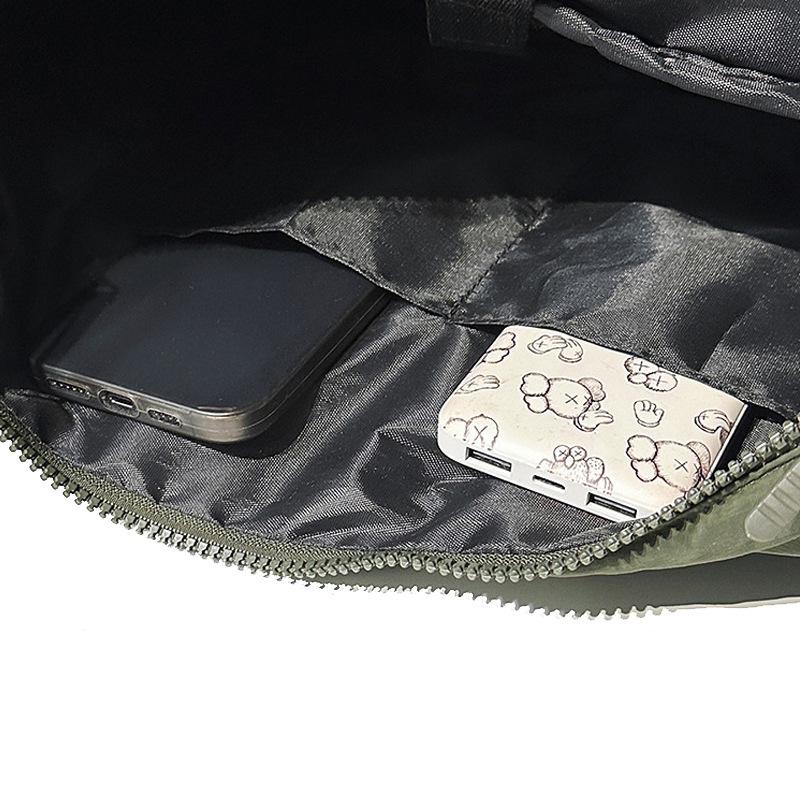 Unisex Large Capacity Multi-Pocket Crossbody Tote - Water-Repellent Workwear Style Shoulder Bag