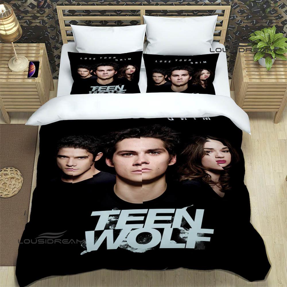 Teen Wolf Tištěné povlečení vynikající sada ložního prádla povlak na přikrývku sada přikrývky povlak na polštář sada povlečení luxusní narozeninový dárek