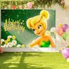 Peter Pan Tinker Bell Birthday Party Decoration Cake Topper Balloon Princess Forest Elf Background Banner Boy Girl Gifts