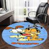 Garfield,Dog Chair mat Round Rug Office carpet, Machine Washable, Non slip, Suitable for Living Rooms, Bedrooms