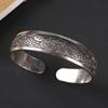 National Style Retro Hand-carved Bracelet Hand Ring Fashionable Court-style Personalized Open-ended Bracelet