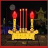 Dual-Use LED Incense & Candle Holder for Ancestor Worship (Battery-Free)