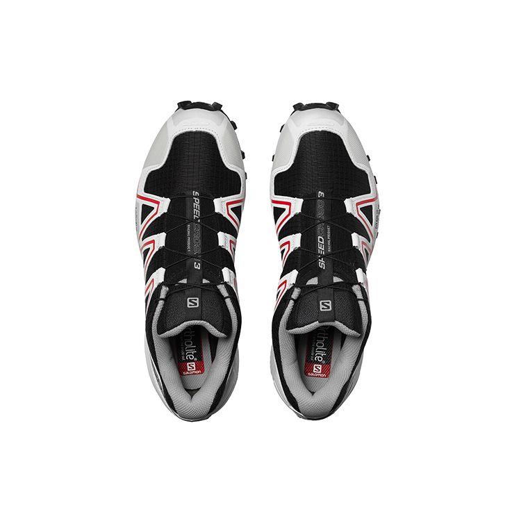 SALOMON Speedcross 3 Gradient Low Top Durable Outdoor Functional Shoes Unisex Shoes Black Silver 416349