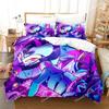 Fashion 3D Print Anime Helluva Boss Bedding Set Duvet Cover Bed Set Quilt Cover Pillowcase Comforter King Queen Size Boys Adults