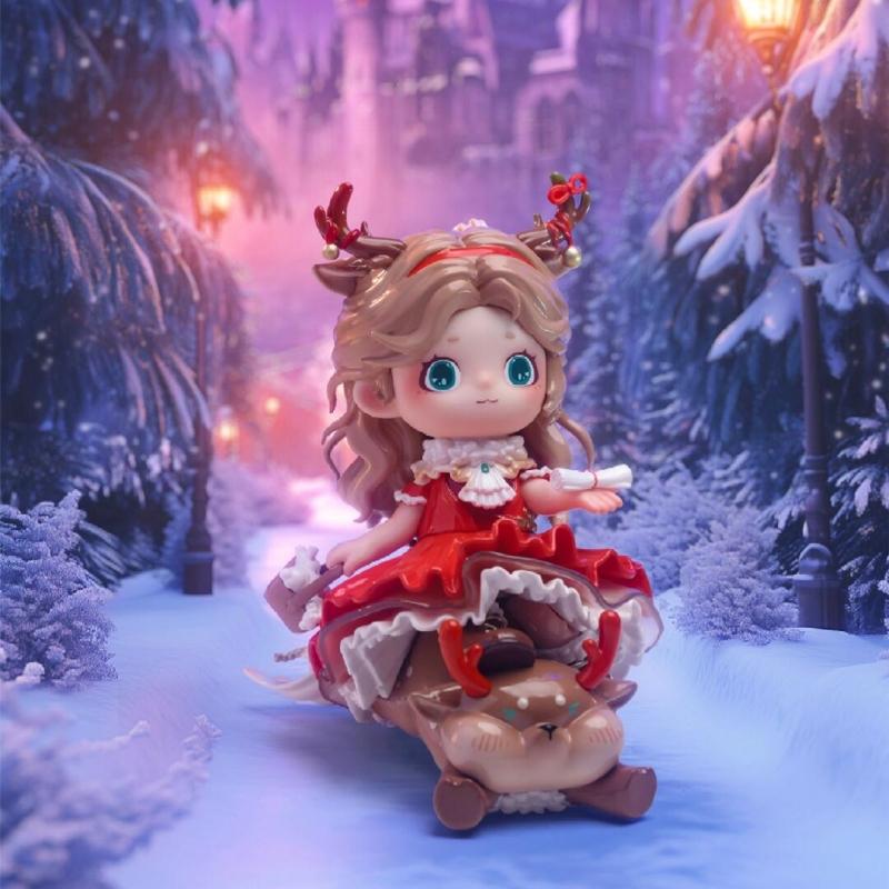 Genuine Qiaoqiao Flower Fairy Whisper Series Kawaii Anime Girl Figure Collectible Perfect Christmas Gift Toy