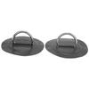 2pcs Inflatable Boat Kayak DRing Pad Patch PVC Marine Stainless Steel Fixed Buckle