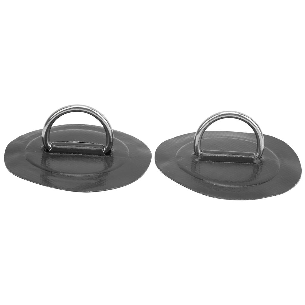 2pcs Inflatable Boat Kayak DRing Pad Patch PVC Marine Stainless Steel Fixed Buckle