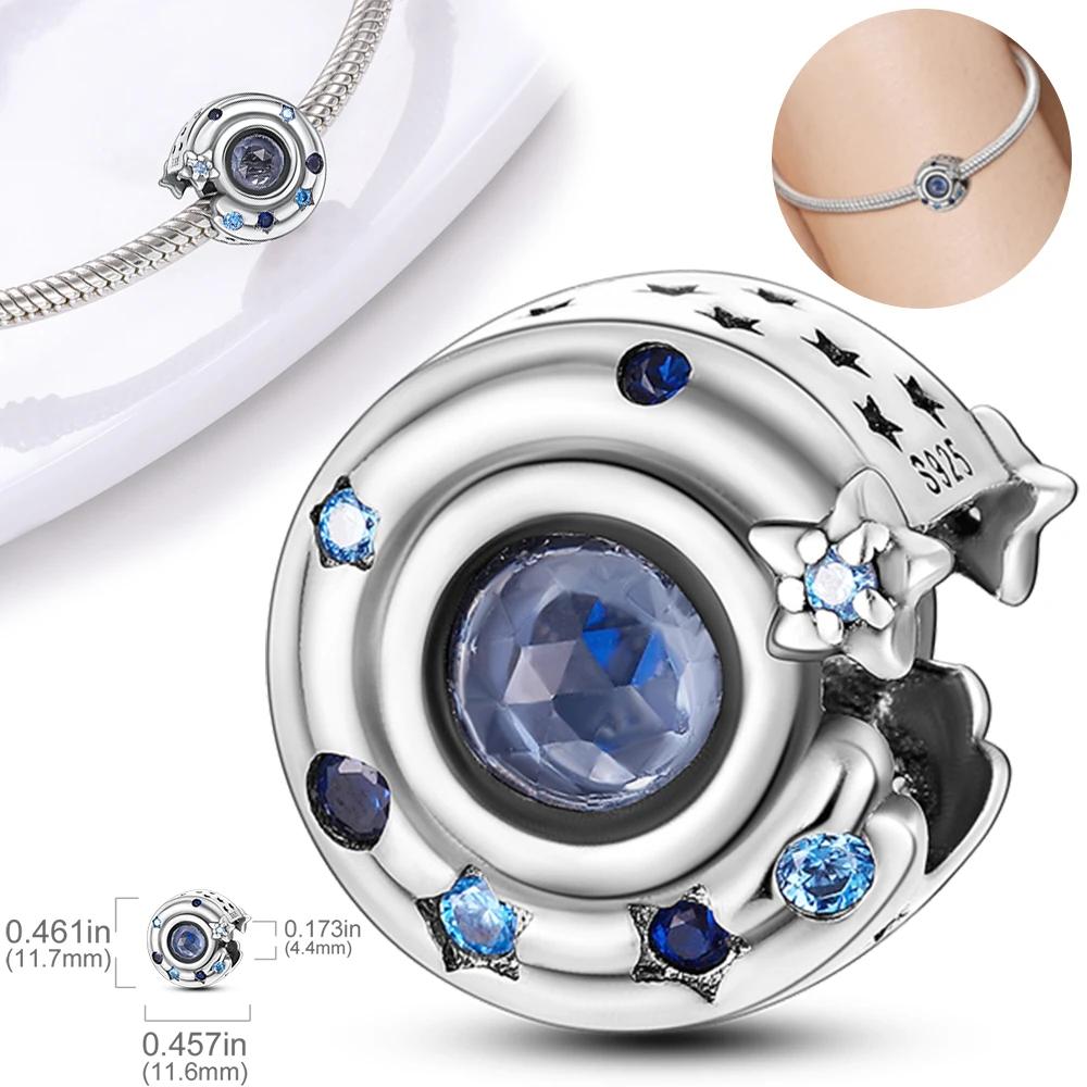 

Charm Bead Charms copper Mysterious Starry Sky Blue Star Shape Bead Charms Compatible With Charm Bead Charms Plata Authentic Bracelets Bead Charms Wom