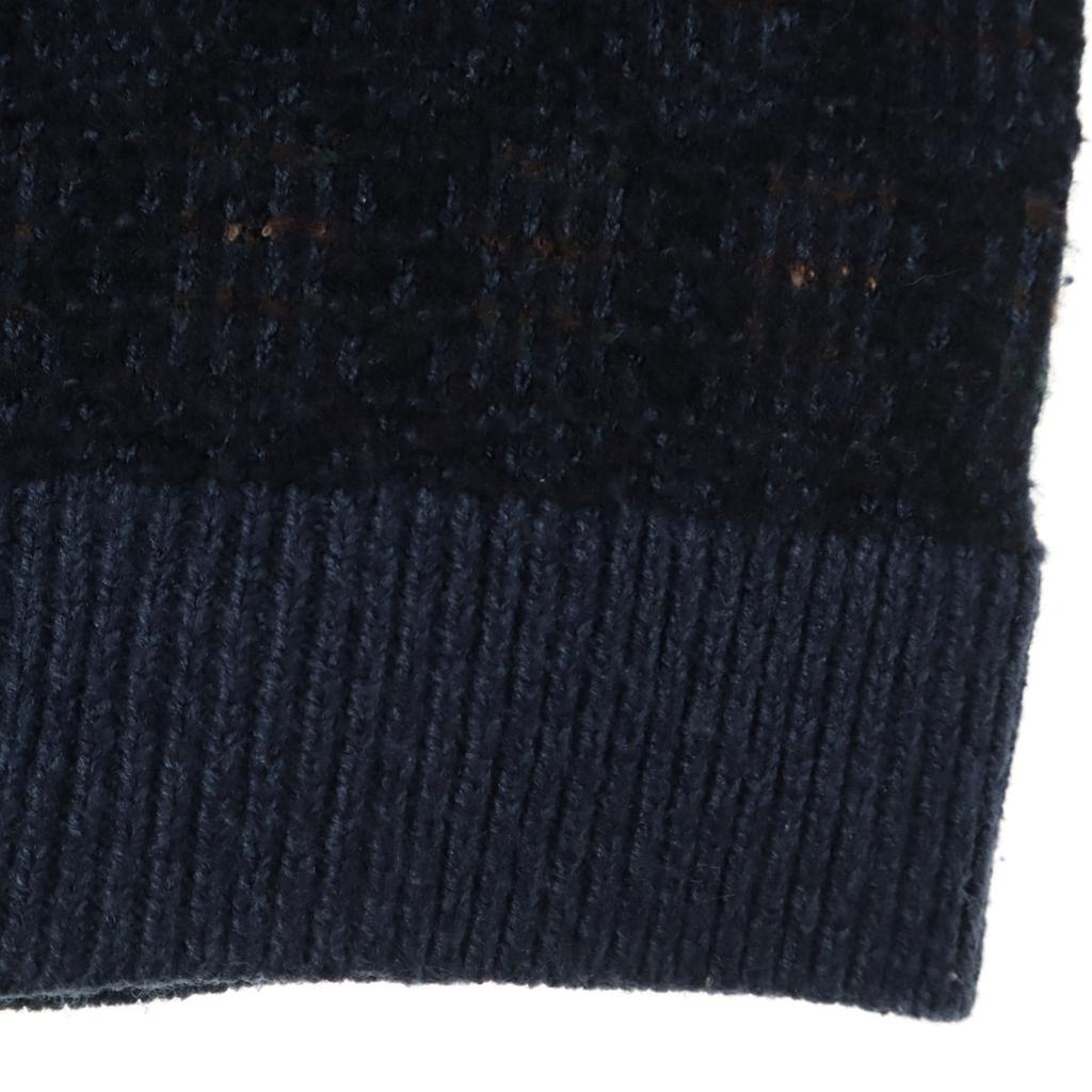 TOWNCRAFT Old Overall handle Long sleeve sweater S Navy knit Men's Used