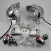 Chrome Plated Fog Lamp Set For Cruising Motorcycle