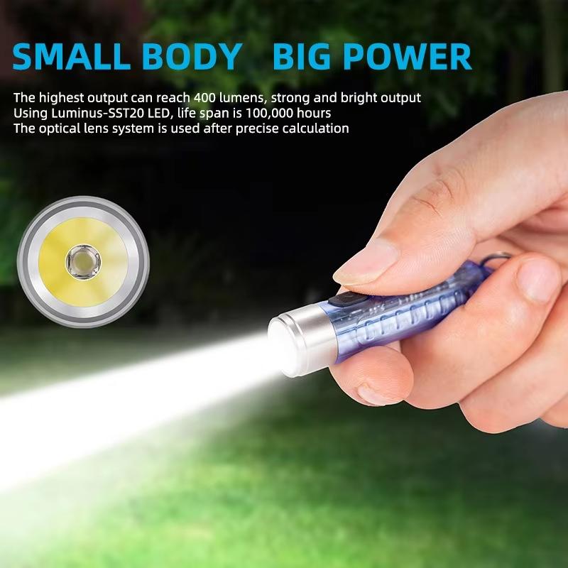 Mini Tragbare Taschenlampe Taschenlampe Wasserdicht Wiederaufladbar Outdoor Notfallrettungs-Taschenlampe Camping LED COB Licht Lesen Auto Taschenlampe