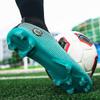 Football Shoes Large Size High Top Men'S Children'S Broken Nail Shoes Leather Surface Long Nail Glue Large Size Youth Sports Shoes
