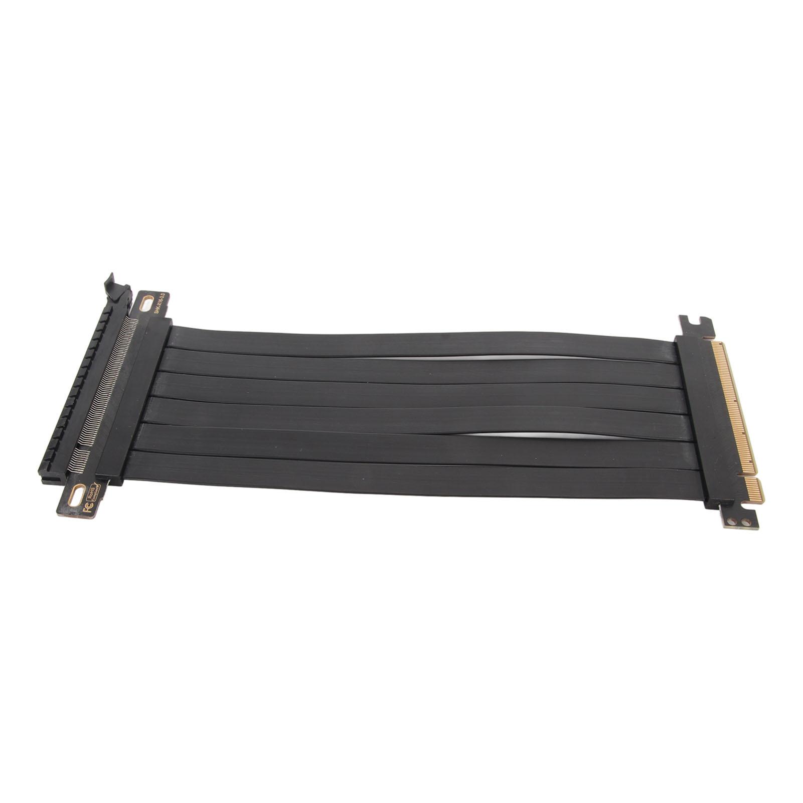 PCIE 3.0 X16 Extender Riser Cable High Shielding Property 180 Degree Flexible PCIE 3.0 Extension Cable for Graphics Card