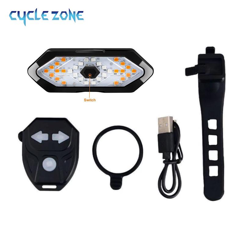 Велосипедный Поворотник Задний Фонарь Пульт Велосипедные Фонари USB Перезаряжаемый Светодиодный Велосипедный Фонарь Велосипедный Беспроводной Предупреждающий Фонарь