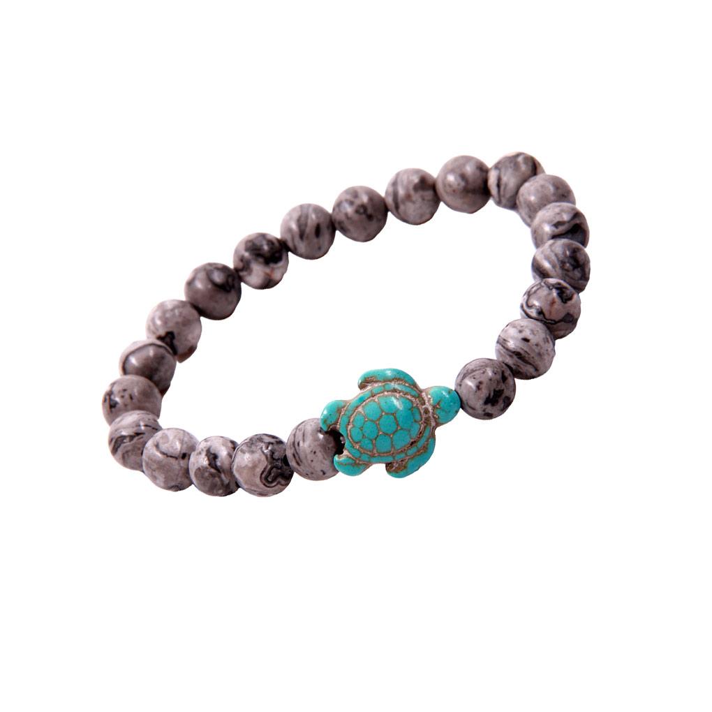 

Sea Turtle Bracelet Exquisite Elastic Agate Natural Stone Buddha Beads Fashion Accessory Friendship Bracelets Best Friend Gifts