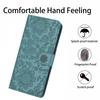 For Samsung Galaxy A56 5G Case Flower Imprint Leather Flip Wallet Phone Cover with Wrist Strap