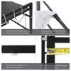 Homlly 2 Tier Expandable Adjustable Width Kitchen Microwave Oven Storage Rack Shelf