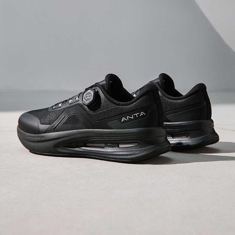 Anta Shining Pro Comfortable Simple Non-Slip Wear-Resistant Low-Top Training Shoes Men sneaker Black 912517777-7