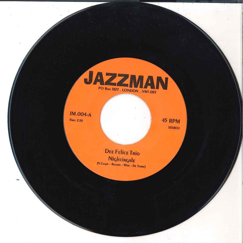 

7inch Record DEE FELICE TRIO, LOS BRASILIOS - Nightingale / Brasilian Beat JM004 JAZZMAN 2007 UK Jazz Used