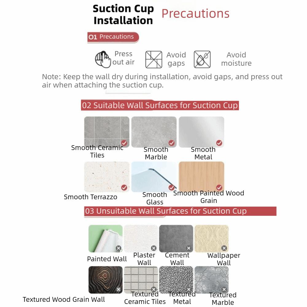 Punch Free Suction Cup Hair Dryer Holder Carbon Steel Hairdryer Stand Hair Dryer Bracket for Home