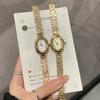 Bathtub Bracelet Exquisite Watch Women'S Temperament Fashion High Sense Personality Niche Design Quartz Watch