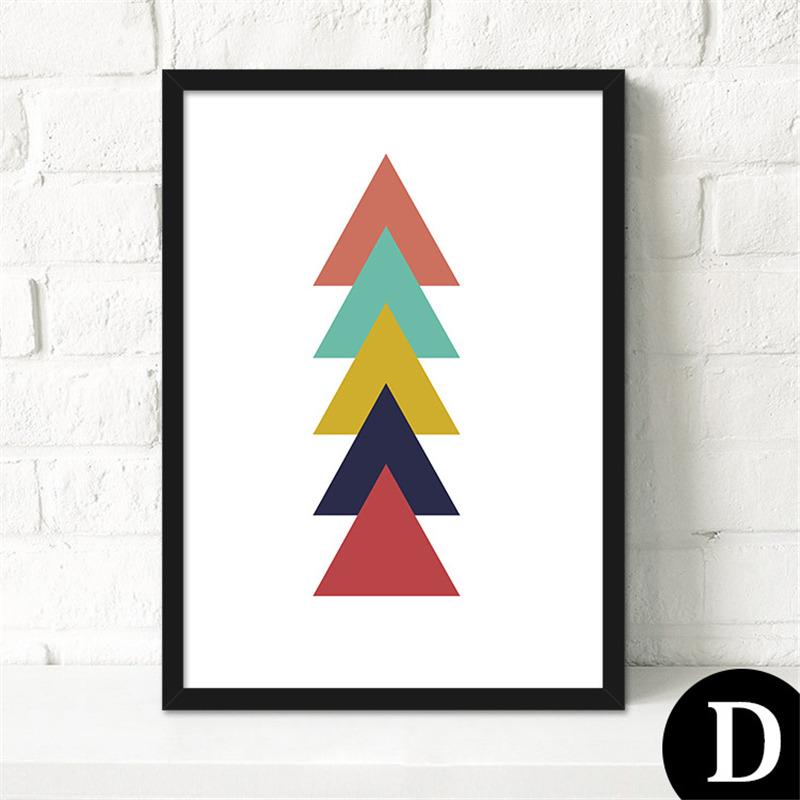 Nordic Decorative Canvas Painting Abstract Geometry Posters Modern and Simple Style for Kitchen Living Room Corridor