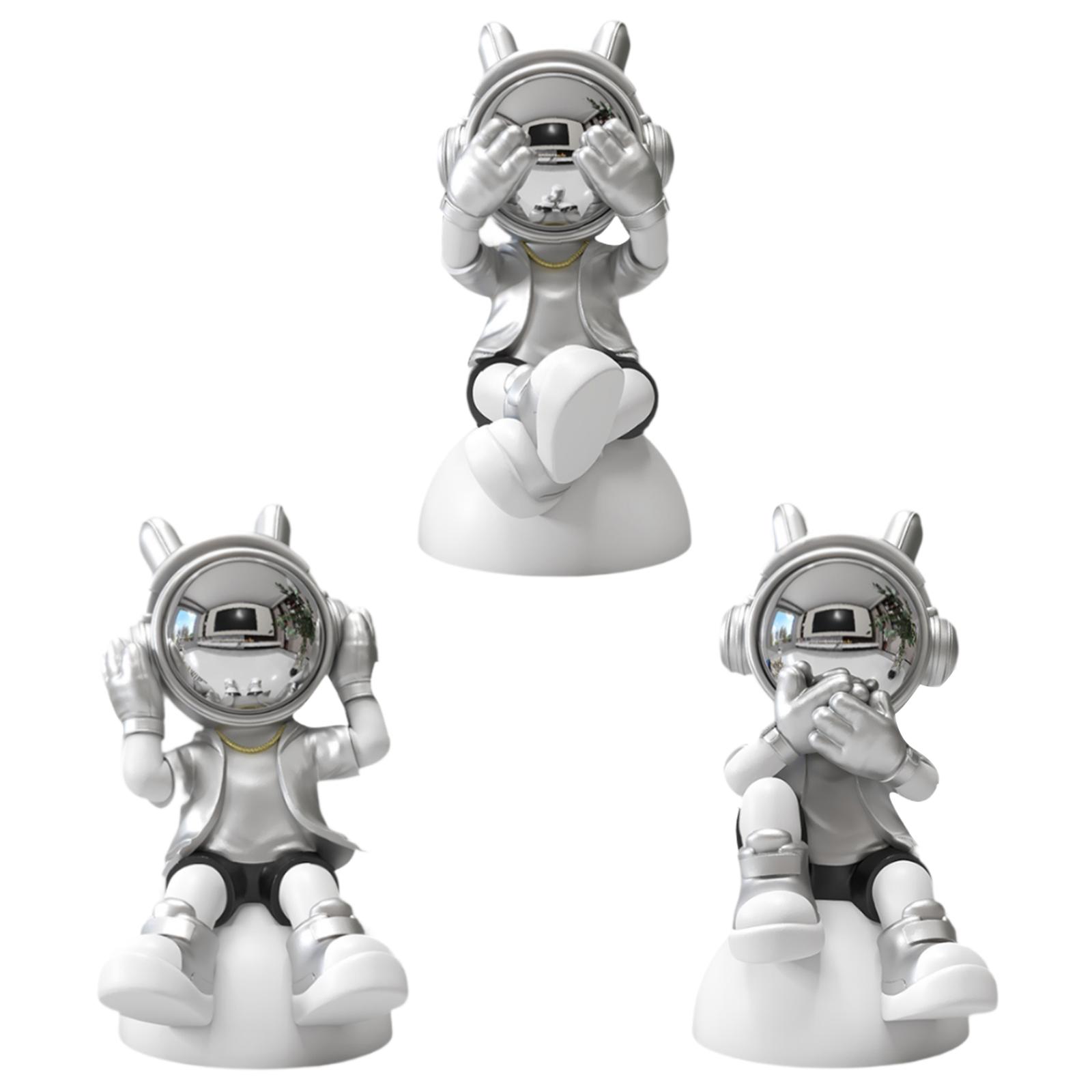 

Astronaut Figurine Wear Resistant Modern Statue for Entrance Desk Fireplace