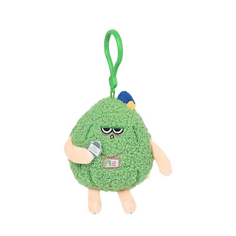 Adorable Honey Jar Plush Keychain Cute Cartoon Animal Backpack Charm 11cm Soft Pp Cotton Bitter Melon