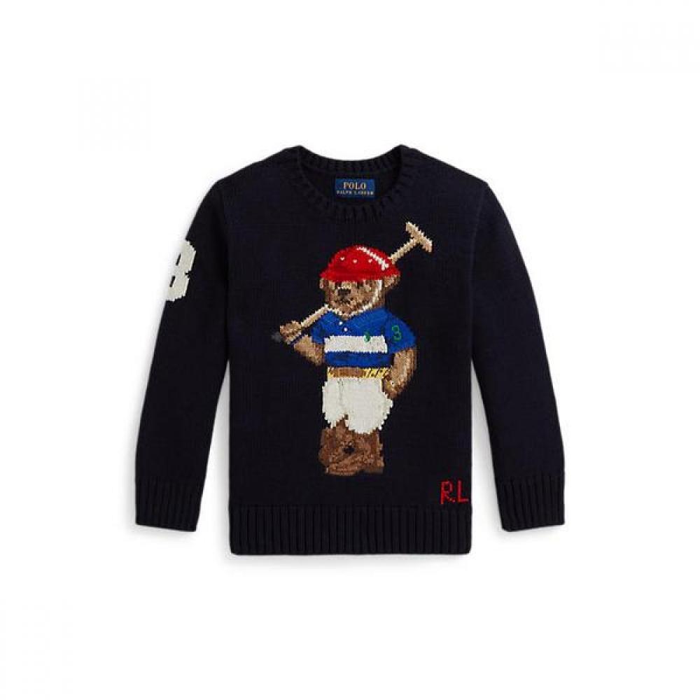 Polo Ralph Lauren Boys 2 7 Years Crewneck Sweater Polo Bear 2