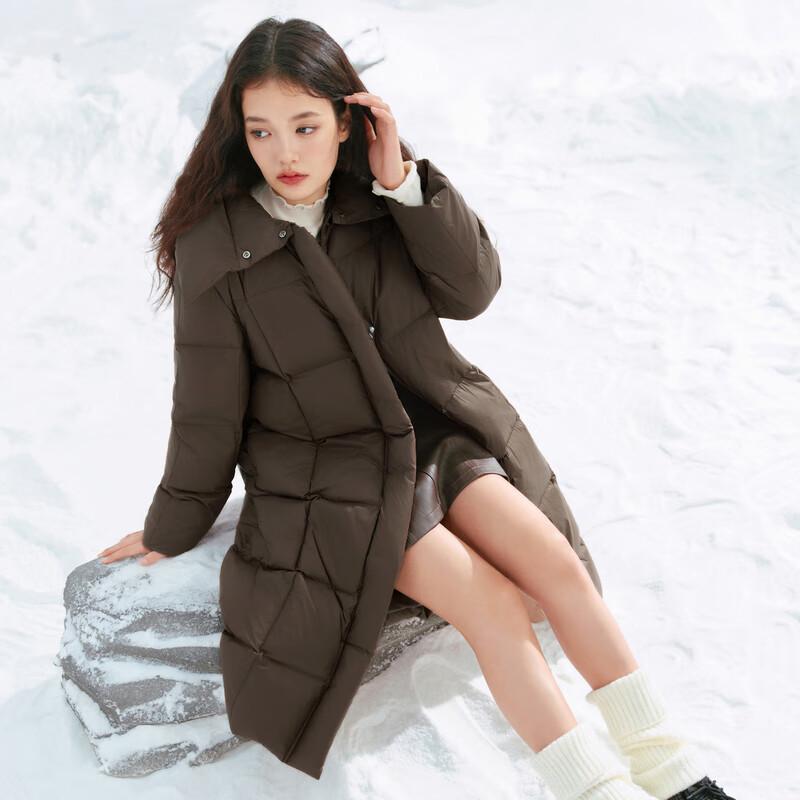 

LeTing Стеганая пуховая куртка с длинными лацканами S