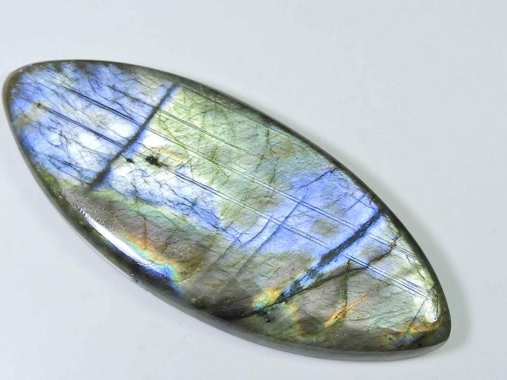 Multifire Labradorite Marquise Shape Healing Crytsal Loose Gemstone 30X83MM SK-1877