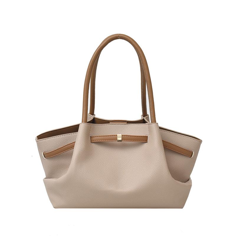 Portable Vegetable Basket Children's Bag New Simple Contrasting Color Wing Bag Large Capacity Shoulder Bag