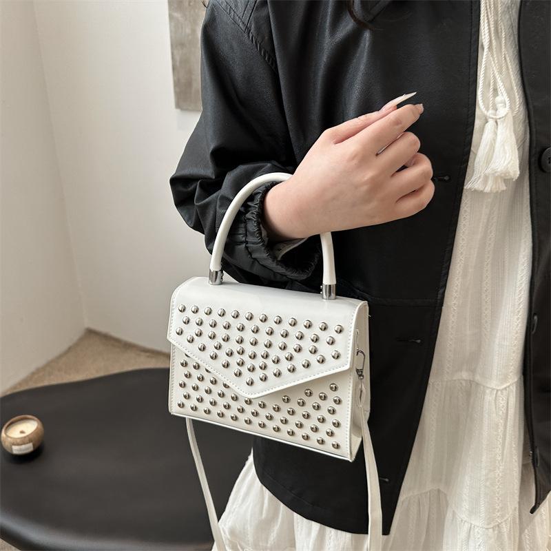 Fashion Diamonds Brand Design Mini Shoulder Bag Crossbody 5 color Leather Rivets Female Bolsa Sac A Main 2025