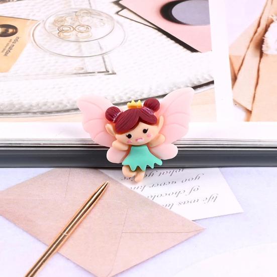 20Pcs Flower Fairy with Doll Decor Fly Wing Home Ornament Miniature Toy Gift