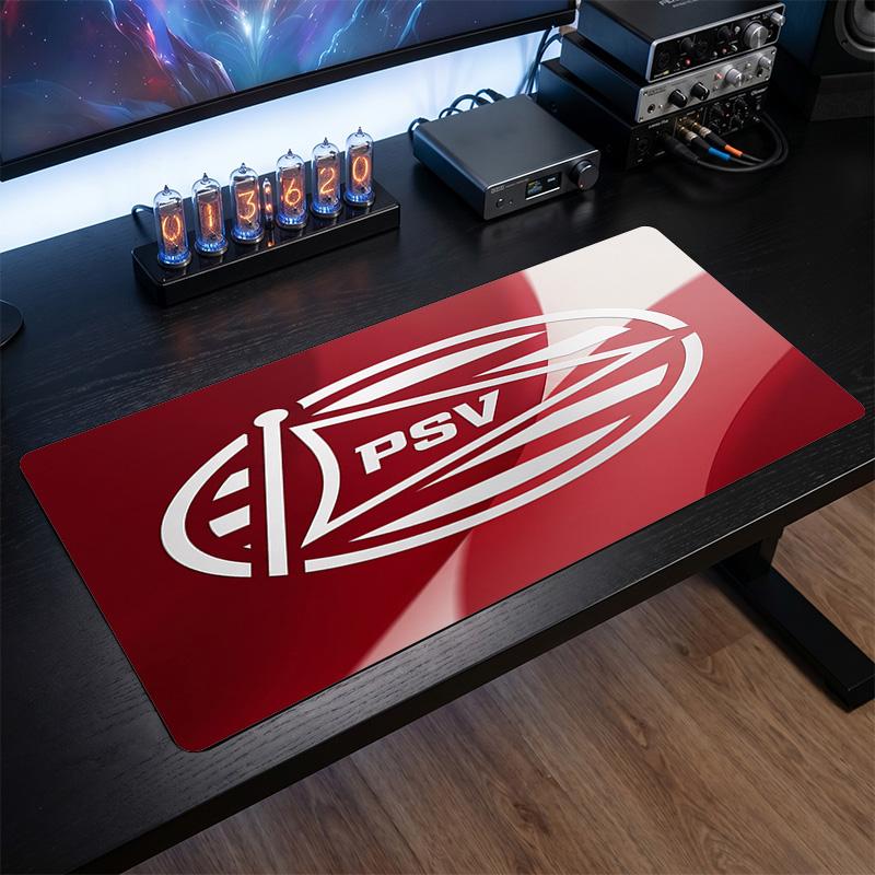 PSV Eindhoven FC Theme Pattern Mouse Pad, Soccer Logo Design XXL Gaming Desk Mat Non-Slip Computer Mouse Pad