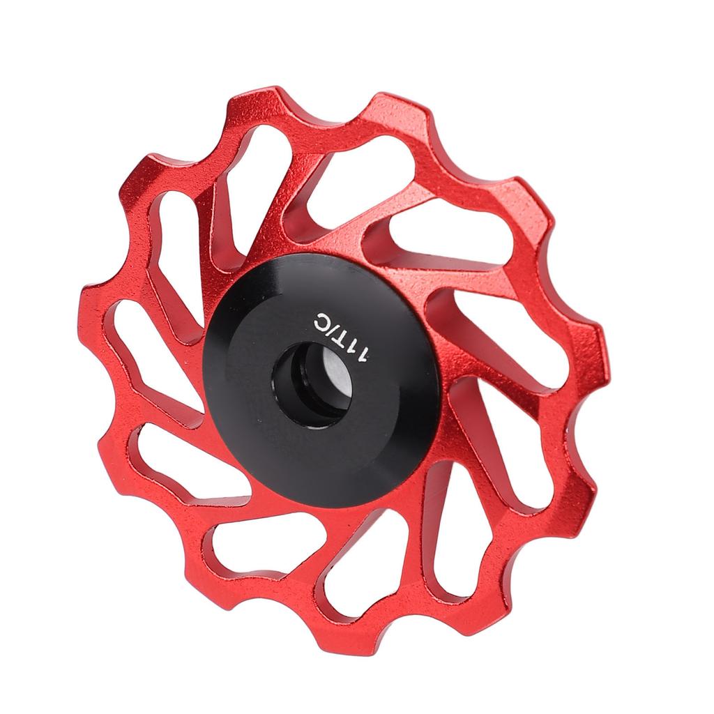 Kółko przerzutki tylnej roweru czerwone 11T stop aluminium kółko ceramiczne łożyskowane do roweru górskiego