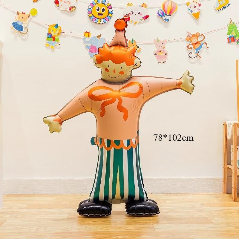 Cartoon Cake Shaped Balloons Children's Day Birthday Party Background Wall Atmosphere Decoration Layout Balloons