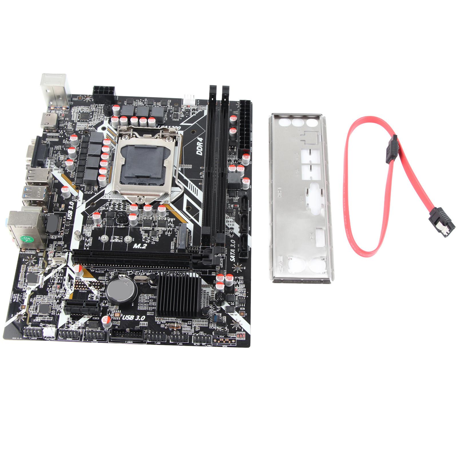

H410 Motherboard Dual Channel DDR4 NVME M.2 Interface PCIE 16X Gen 3.0 Slot Support LGA 1200 ATX